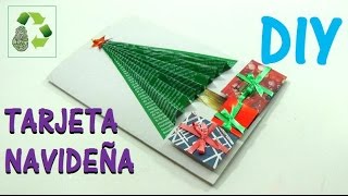 DIY TARJETA NAVIDEÑA RECICLAJE Ecobrisa [upl. by Suellen]