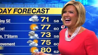 Weather Reporter Cant Believe This Happened [upl. by Valiant682]