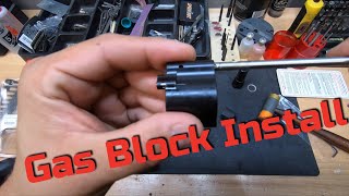 How to install a low profile gas block [upl. by Syck]