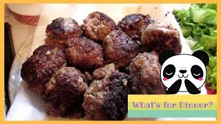 Whats for dinner  Australian Rissoles [upl. by Enylekcaj]