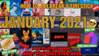 How to Jailbreak Firestick amp Install 2 Best Apps You Will Ever Need In LIFE HACK January 2021 [upl. by Kendrick621]