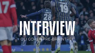 Interview Oli Coker preBraintree Town A [upl. by Nirmak]