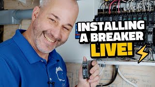 How to Install a Breaker In Your Panel  LIVE [upl. by Youngman]