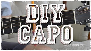 DIY  How To Make Your Own Capo For Guitar [upl. by Marven]