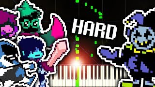 THE WORLD REVOLVING from DELTARUNE  Piano Tutorial [upl. by Karie]