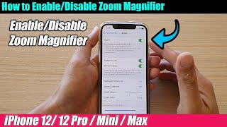 iPhone 1212 Pro How to EnableDisable Zoom Magnifier [upl. by Ayhtnic]