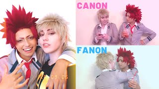 KiriBaku Canon VS Fanon  BLOOPERS [upl. by Couture138]