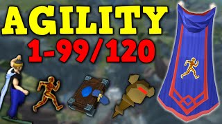 199120 Agility Guide Updated 2022  AFK amp Fastest Methods  Runescape 3 [upl. by Aibara]