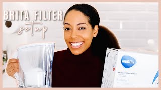 QUICK DEMO BRITA MARELLA MAXTRA WATER FILTER  EASY 5MINUTE SETUP [upl. by Iramohs]