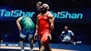 Revaz Nadareishvili 98kg Georgian GR Wrestler WC2017 Highlights [upl. by Farrison]