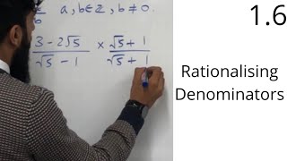 Edexcel AS Maths  16 Rationalising Denominators [upl. by Harden]