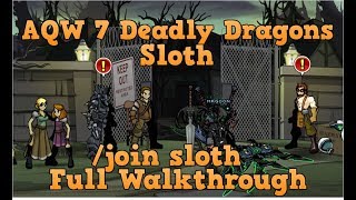 AQW join sloth Full Walkthrough  Lim and Galanoth Quests [upl. by Okwu981]