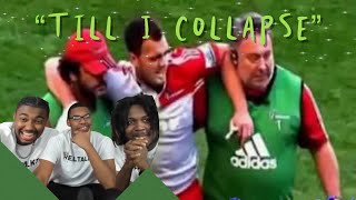 AMERICANS FIRST EVER REACTION TO Rugby HitsTill I collapse [upl. by Ahola]