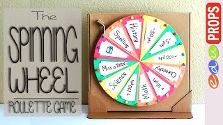 THE ROULETTE GAMEHow to make a spinning wheel out of cardboard  Edu Props [upl. by Appilihp68]