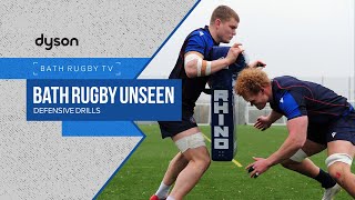 BATH RUGBY UNSEEN  Defensive drills [upl. by Eicam]