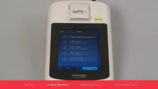 Invitrogen Qubit 4 Fluorometer Managing Data [upl. by Mishaan380]