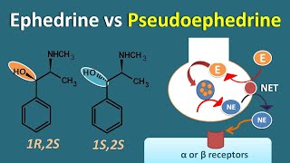 Ephedrine vs Pseudoephedrine  Similarities and differences [upl. by Airetal]