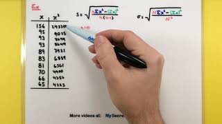 Statistics  How to calculate the standard deviation [upl. by Bowra104]