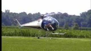 Helicopter pilot loses control on takeoff [upl. by Aynuat]