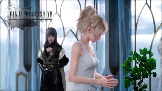 Gentiana And Lady Lunafreya Cut Scene Girl With The Power Final Fantasy XV [upl. by Leahplar]