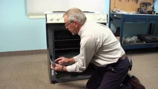 GE Range Repair – How to replace the Oven Door Hinge [upl. by Kask]