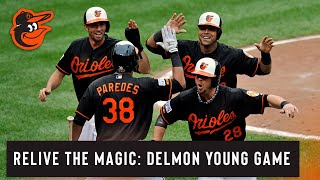 Relive Delmon Youngs Double From Around Camden Yards  Baltimore Orioles [upl. by Valer656]