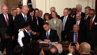 President Obama Signs Health Reform Into Law [upl. by Tolley]