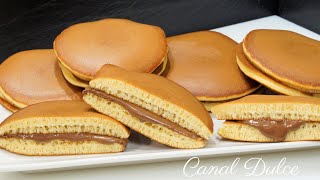 RECETA DE DORAYAKI  PANQUEQUE JAPONÉS RECETA FÁCIL Y RÁPIDA [upl. by Aneekat]