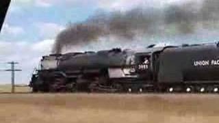 Steam Train Highball UP398570mph [upl. by Ayotan]