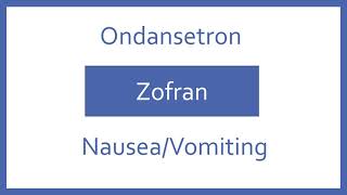 💊What is ONDANSETRON Side effects uses mechanism of action doses of Ondansetron ZOFRAN💊 [upl. by Bourne]