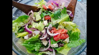 The BEST Greek Salad Recipe [upl. by Sabec]