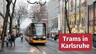 Tram and Light Rail in Karlsruhe Germany [upl. by Odyssey]