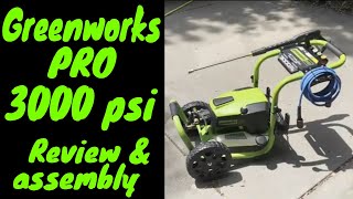 Greenworks Pro 3000 psi Pressure Washer Review [upl. by Dadelos]