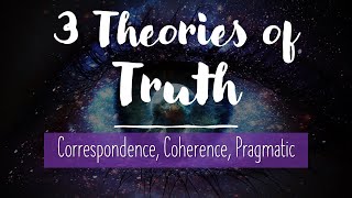 Epistemology Three Theories of Truth Correspondence Coherence Pragmatic [upl. by Valli91]