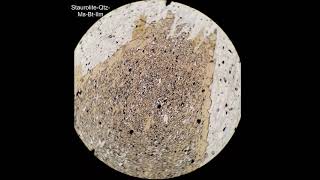 Staurolite tutorial Optical mineralogy [upl. by Ilellan178]