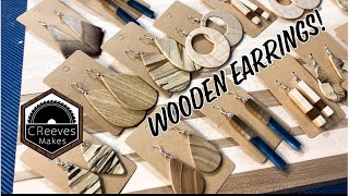 CReeves Makes Custom Wooden Earrings with Etsy Link [upl. by Ritchie]