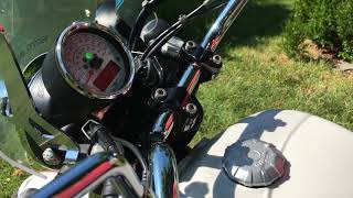 Moto Guzzi V9 Roamer with Agostini sound [upl. by Anirbys]