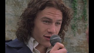 Patrick sings to Kat  Heath Ledger 10 things i hate about you [upl. by Terrye]