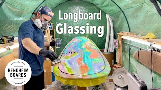 Surfboard Glassing Longboard [upl. by Arthur]