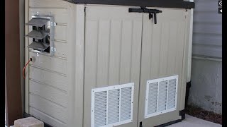 Affordable Generator Enclosure Shed Project [upl. by Anitirhc]