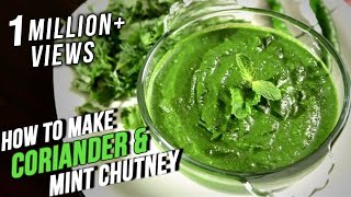 How To Make Coriander Mint Chutney  Easy Recipe By Ruchi Bharani  Basic Cooking [upl. by Marijane]