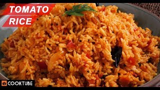 Tomato Rice Recipe  How To Make South Indian Style Tomato Rice At Home [upl. by Ninnetta]