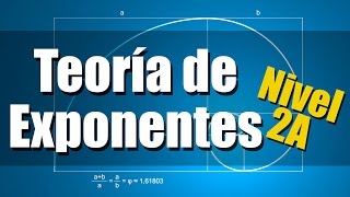 Teoría de Exponentes  Ejercicios Resueltos  Nivel 2A [upl. by Eilah]