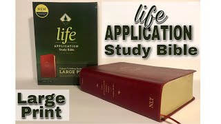 NLT Large Print Life Application Study Bible Review 3rd Edition [upl. by Alathia353]