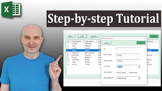 How to Create a Data Entry Form in Excel [upl. by Wakefield568]