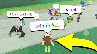 NEVER Give Everybody ADMIN COMMANDS Roblox [upl. by Mateya]