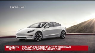 Tesla May Partner With CATL to Build Battery Plant [upl. by Noemys998]