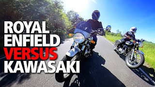 Royal Enfield Interceptor 650 vs Kawasaki W800 review  Which is best [upl. by Alvira]