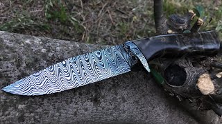 Knifemaking Hand Forging Damascus Knife [upl. by Hurff]