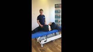 How to assess the Lumbar spine and then Manipulate L45 HVT [upl. by Nanahs]